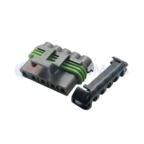 Waterproof IP66 Copper Contact ABS/Nylon Housing Wire Harness Blower Resistance Plug for Car 5-Pin Female 12084891 - image 3